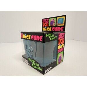 NEW | Blue Nee Doh Nice Cube | Super Solid Squish! - Factory Sealed!